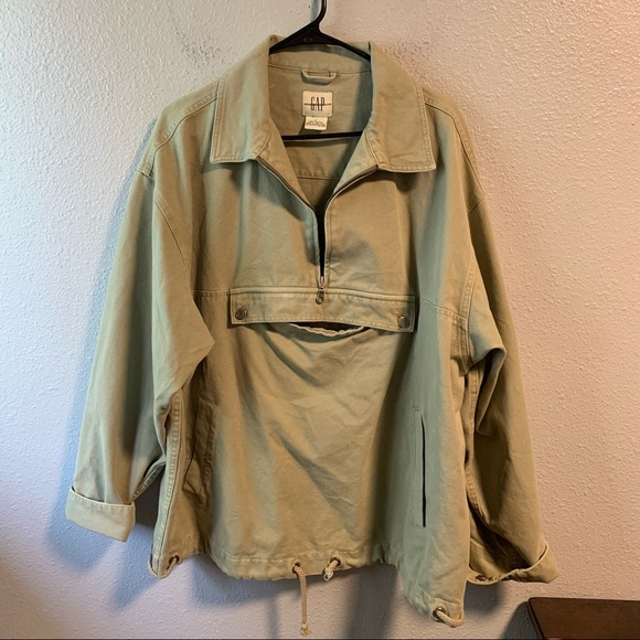 GAP Other - Denim Gap 1/2 Zip Pullover Khaki